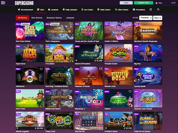 Online -Casino -Spielautomaten