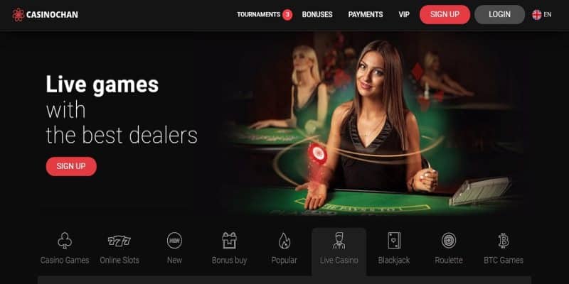 online casino live